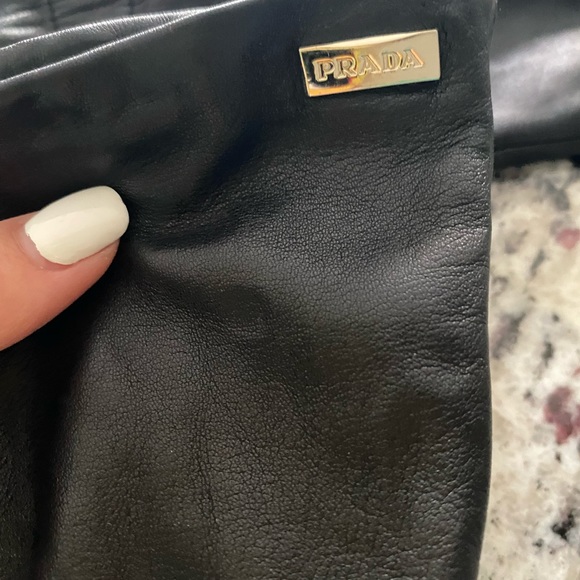 Vitage Prada Leather gloves - Picture 2 of 4